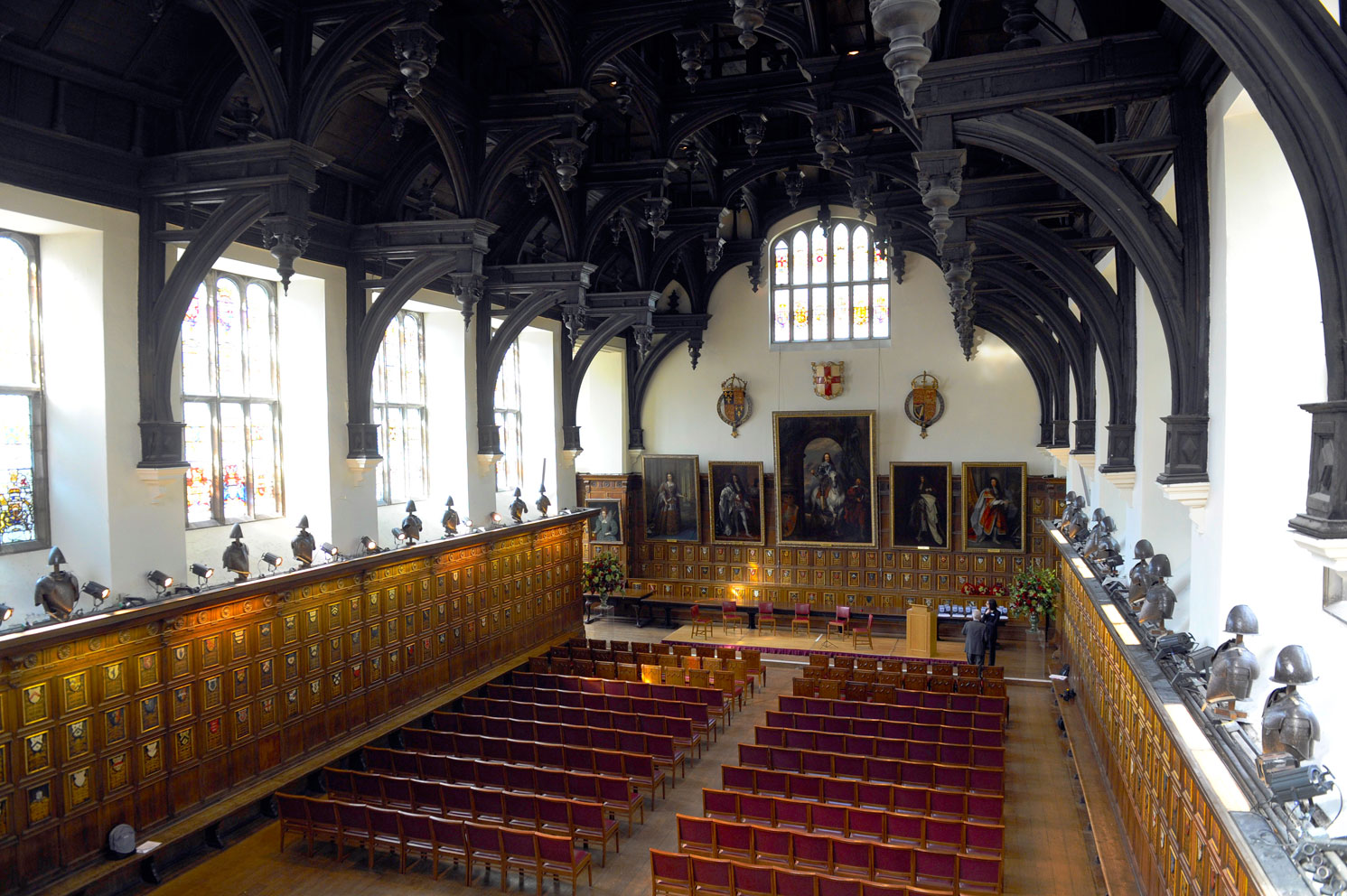 Photo of Award ceremony set-up in 15th Century grand hall